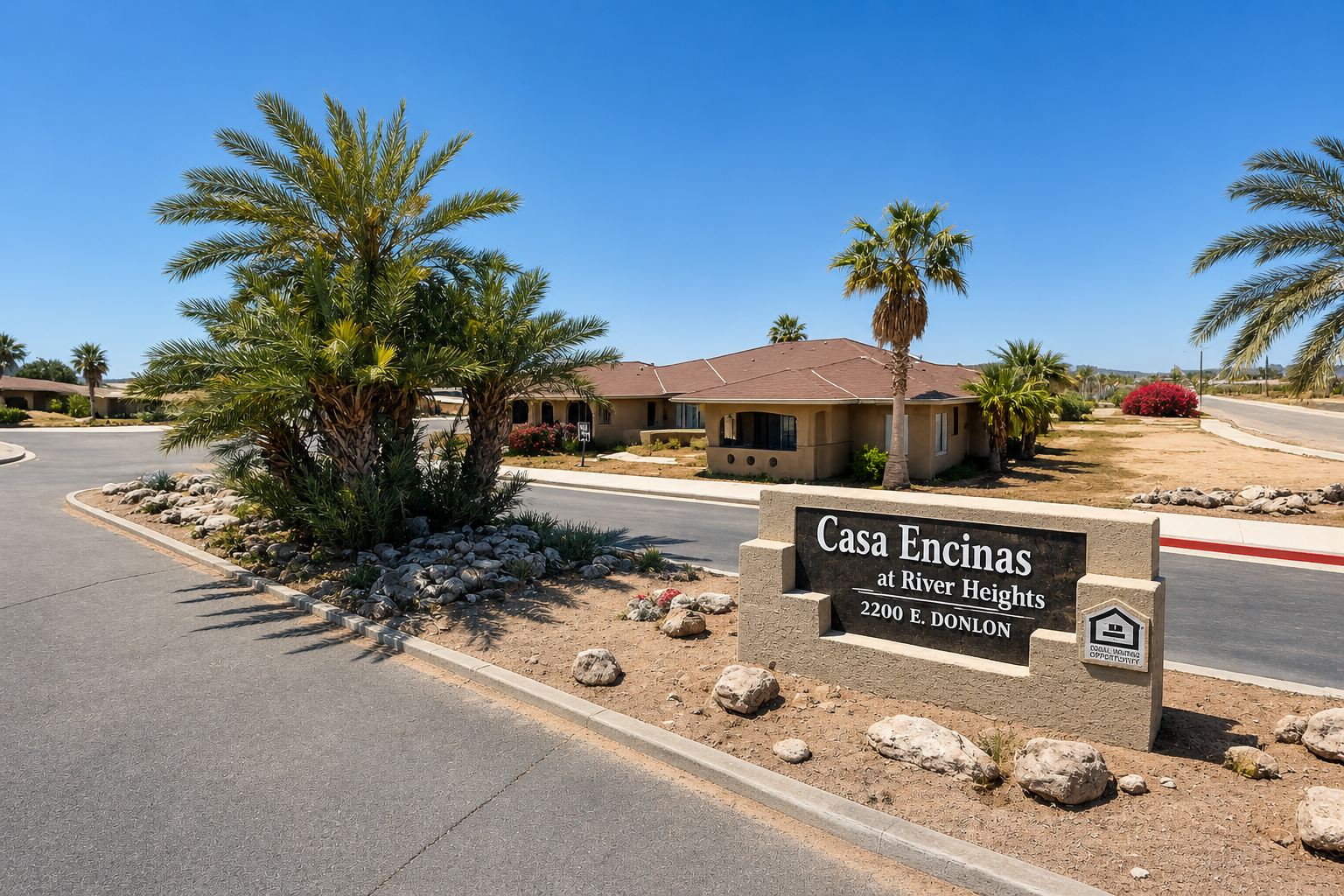 This image shows the entrance of one of Casa Encinas units